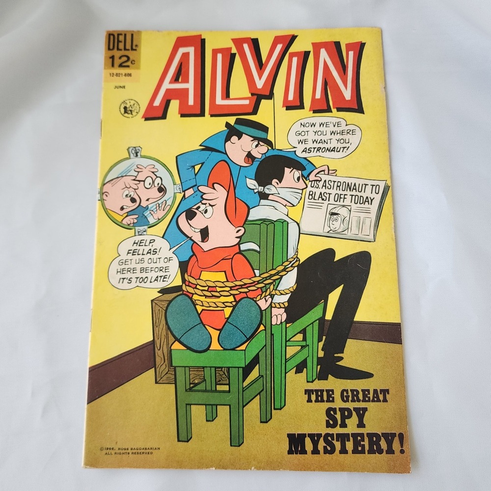Vintage Dell Alvin Comic Book June 1966 The Great Spy Mystery Collectible Class